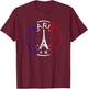 Vintage Retro Paris France Eiffel Tower T-Shirt - T-Shirt | Maroon