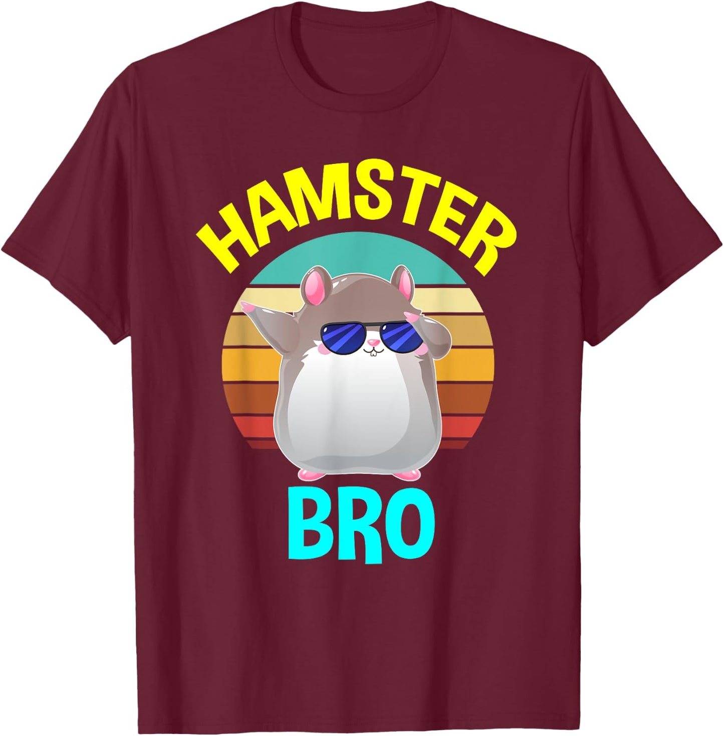 Hamster Shirt for Boys Bro Brother Cute Funny Costume Gifts T-Shirt - T-Shirt | Maroon