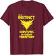 "Survivor" - - Go Instinct Team T-Shirt - T-Shirt | Maroon