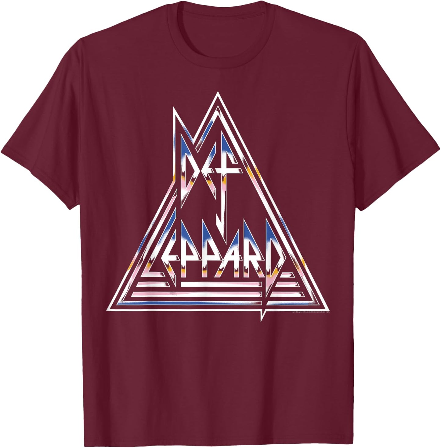 Def Leppard - Collide T-Shirt - T-Shirt | Maroon