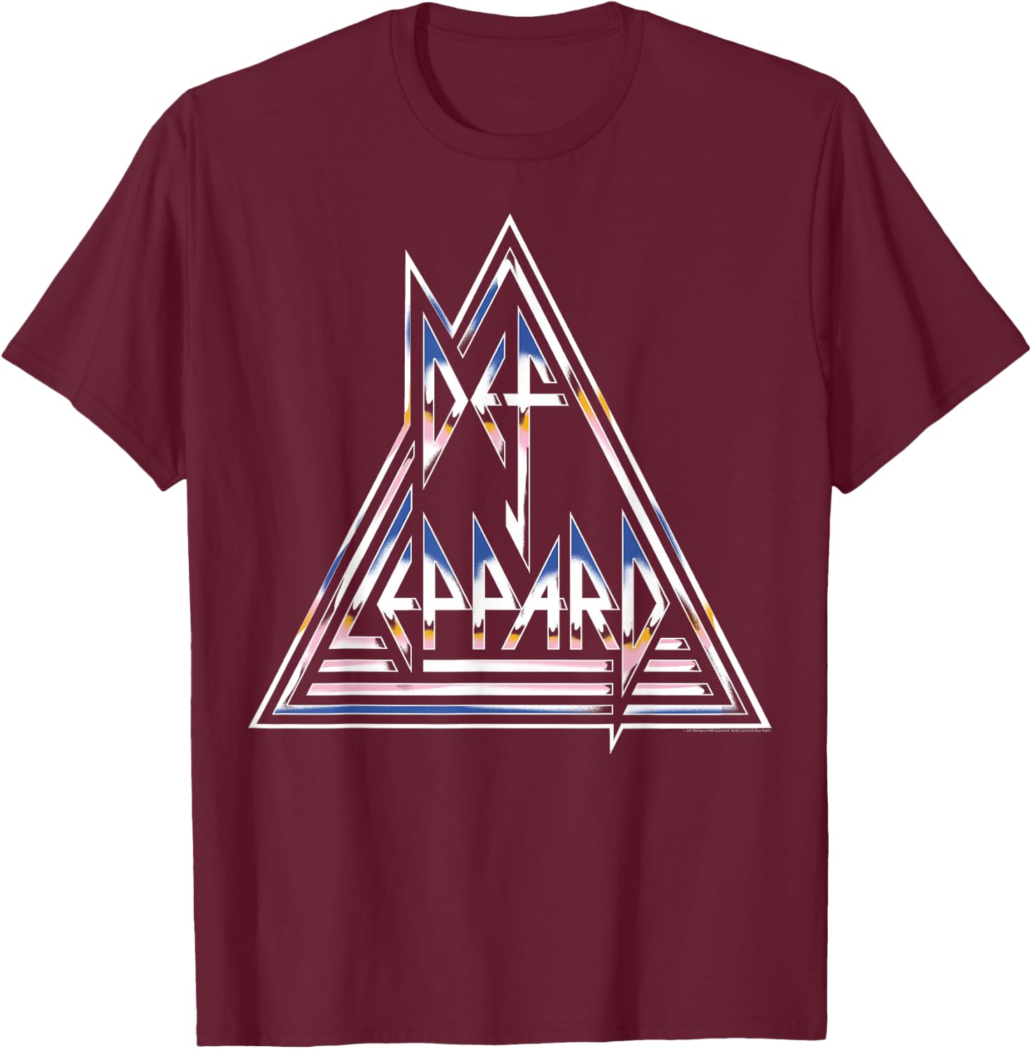 Def Leppard - Collide T-Shirt - T-Shirt | Maroon
