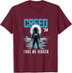 Cool Creed '24 Take Me Higher American Astronaut Men Women T-Shirt - T-Shirt | Maroon