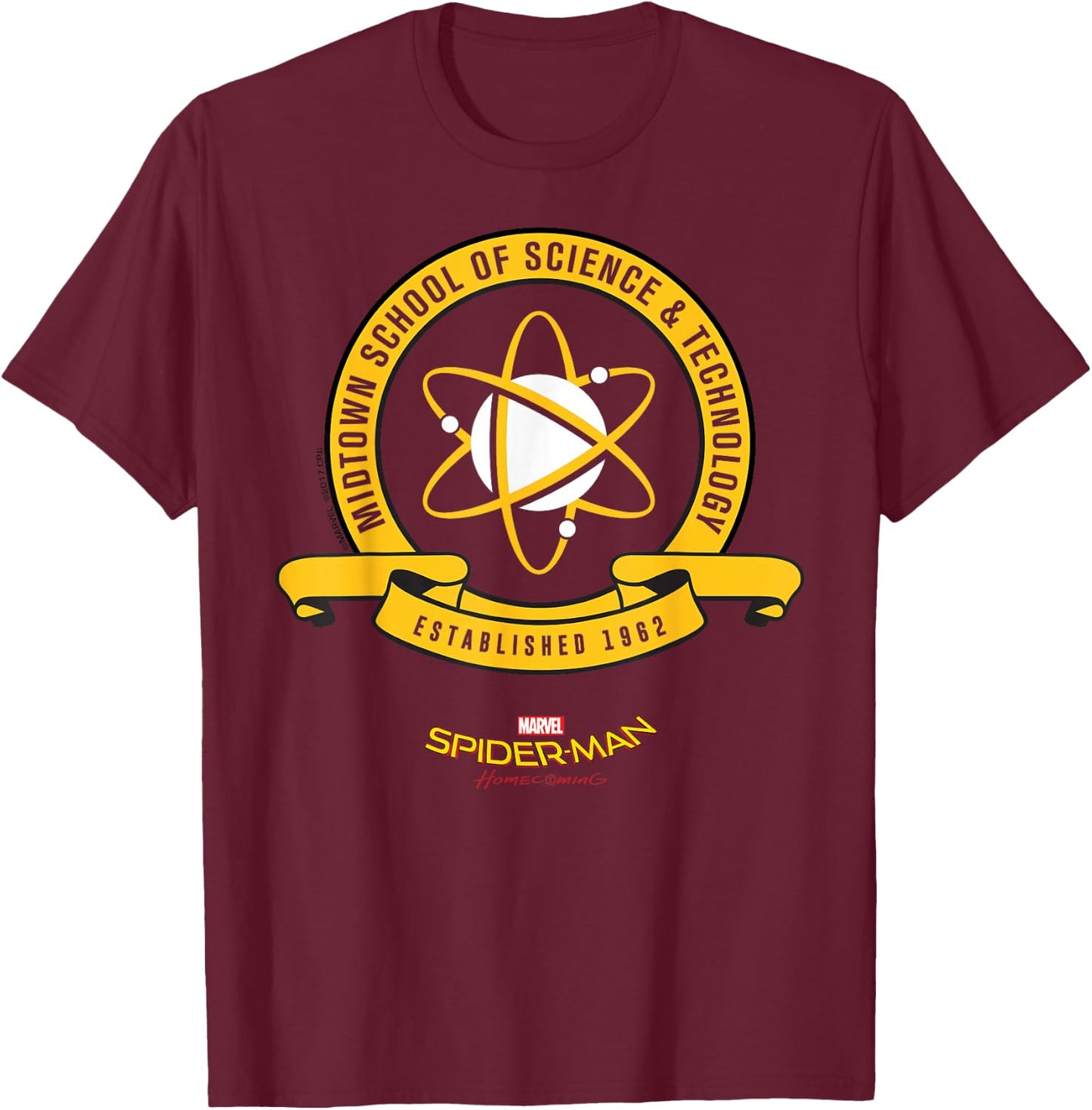 Marvel Spider-Man Homecoming School Uniform T-Shirt - T-Shirt | Maroon