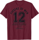 Fishers of Men 12 Disciples Christian Dad Bible Verse T-Shirt - T-Shirt | Maroon