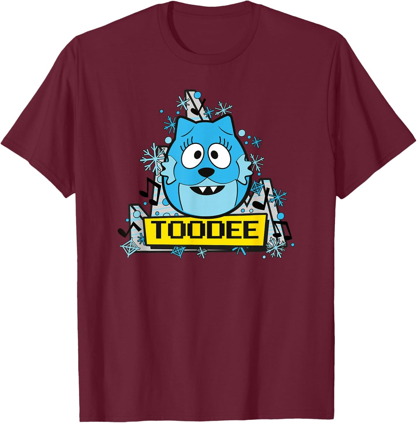Yo Gabba Gabba - Classic Toodee 02 T-Shirt - T-Shirt | Maroon