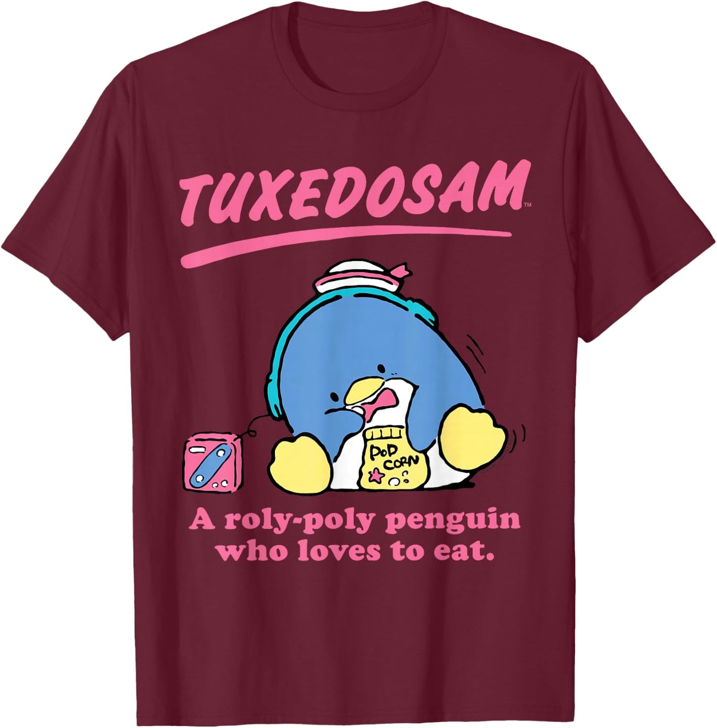 Sanrio Tuxedosam Classic Shirt T-Shirt - T-Shirt | Maroon