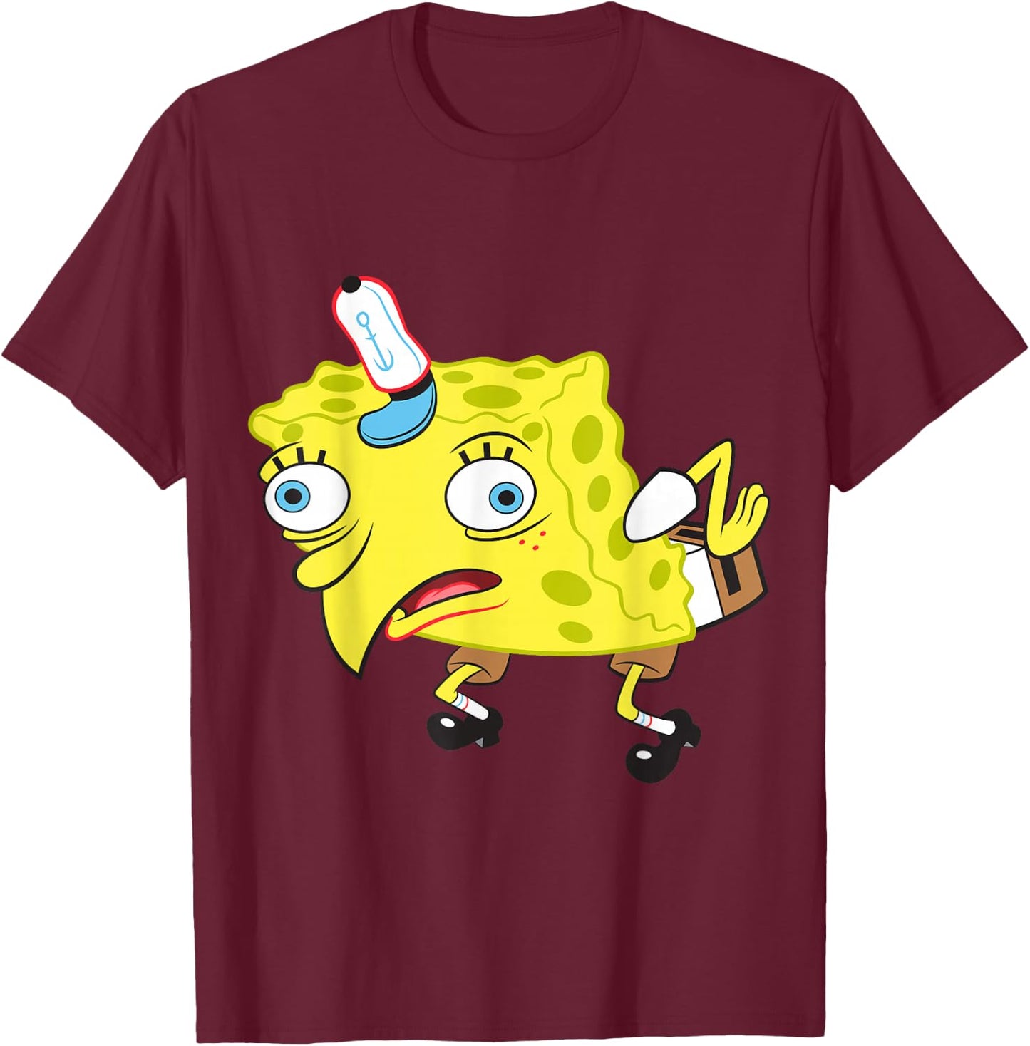 Spongebob Meme Isn't Even Funny T-Shirt - T-Shirt | Maroon