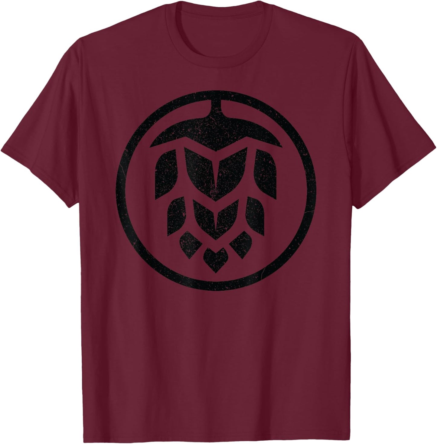IPA Shirt / Craft Beer IPA / Hopps Hops Logo T-Shirt - T-Shirt | Maroon