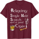 Single Malt Scotch And A Good Cigar T-Shirt - T-Shirt | Maroon