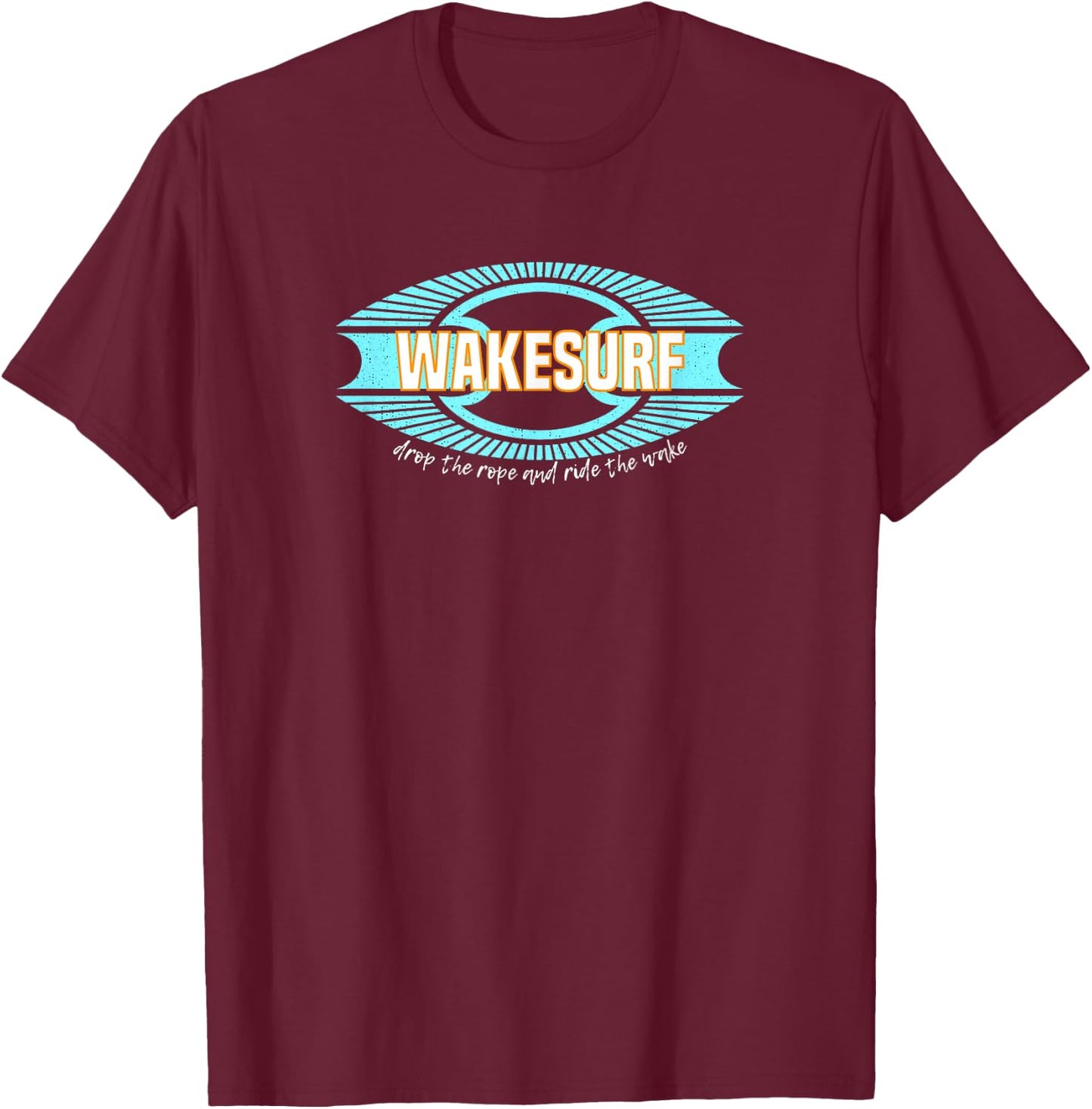 Wakesurf Boat T-Shirt - T-Shirt | Maroon