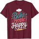 I Bake People Happy T-Shirt - T-Shirt | Maroon