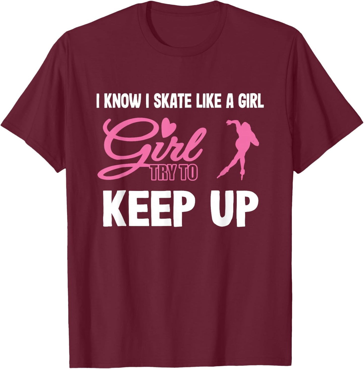 Women's Roller Blading Gift T-Shirt - T-Shirt | Maroon