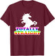 AW Fashions Totally Straight - Gay Pride Premium T-Shirt - T-Shirt | Maroon