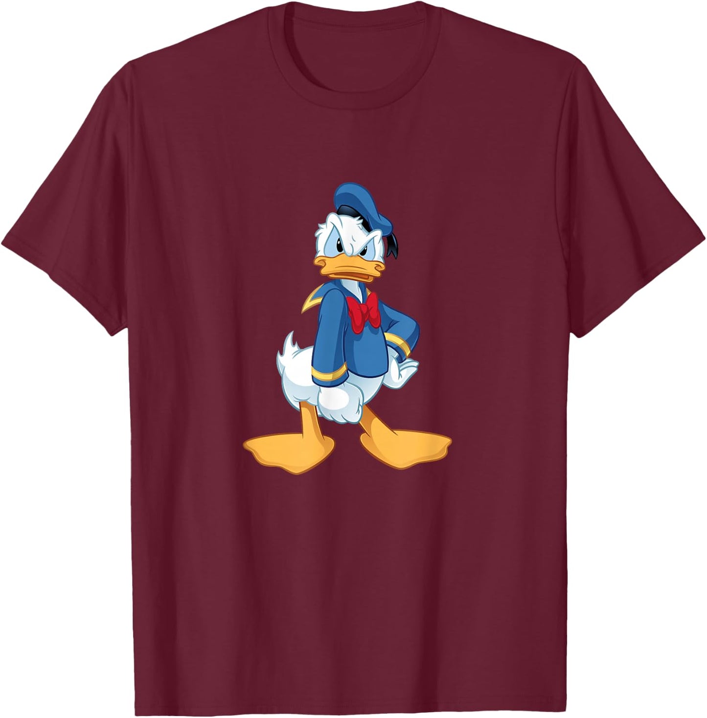 Donald Duck Angry T-Shirt - T-Shirt | Maroon
