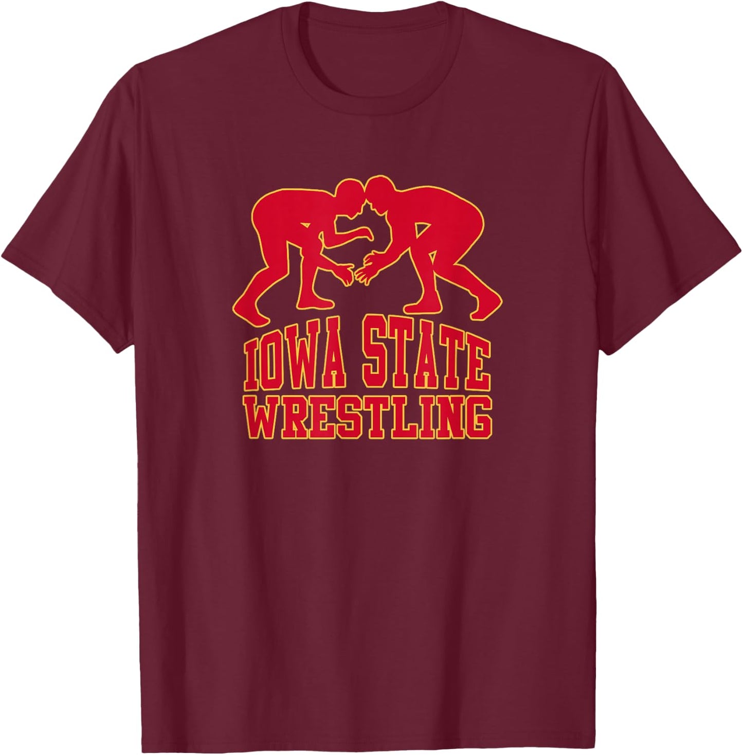 Iowa State Wrestling T-Shirt - T-Shirt | Maroon