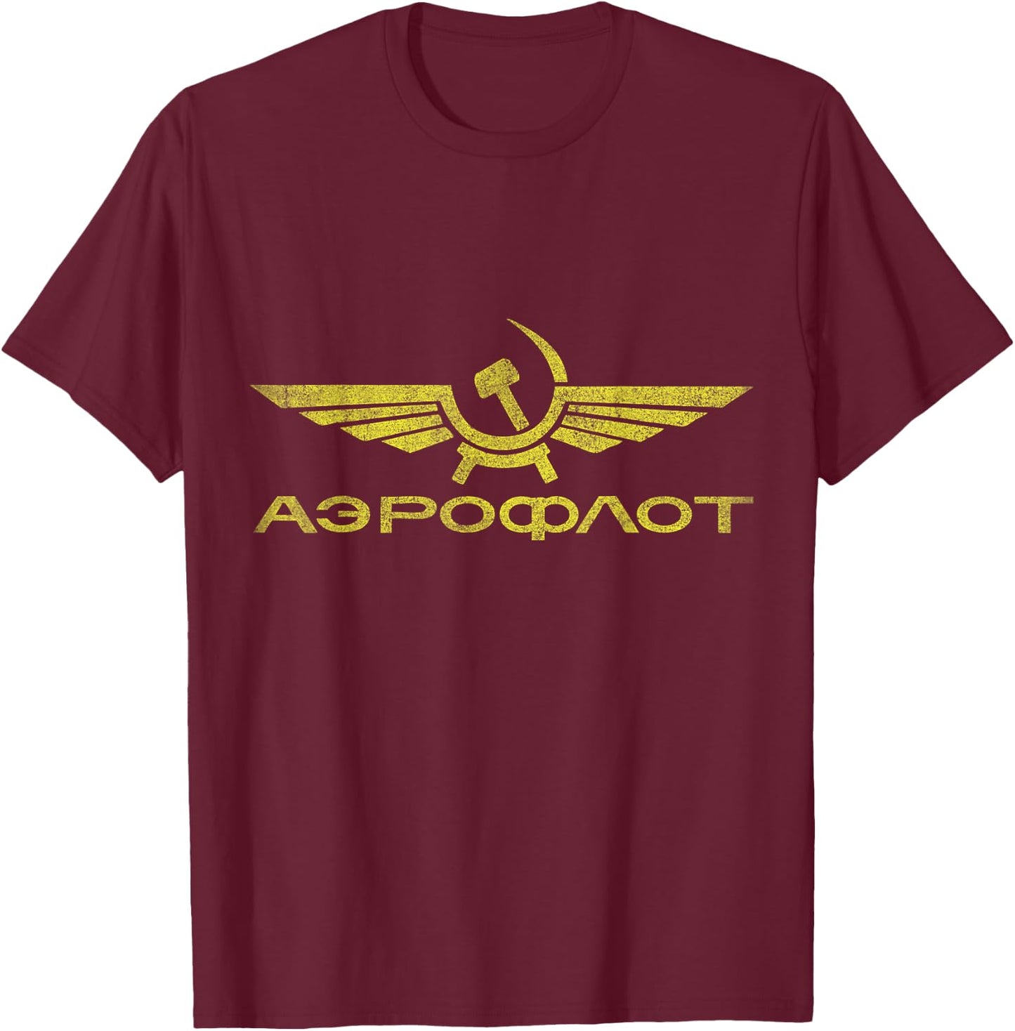 Vintage Aeroflot T-Shirt - T-Shirt | Maroon