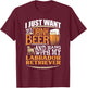 Labrador Retriever Beer T Shirt T-Shirt - T-Shirt | Maroon