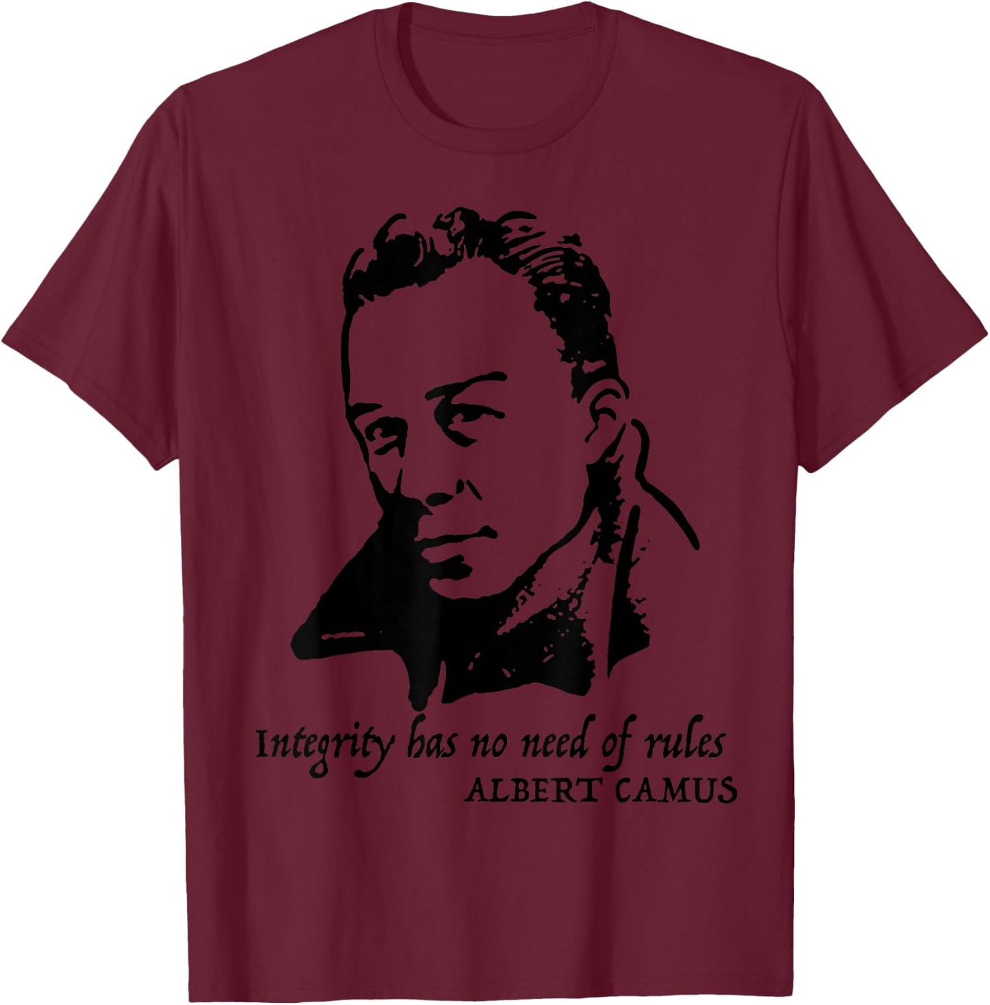 Albert Camus quote Shirt T-Shirt - T-Shirt | Maroon