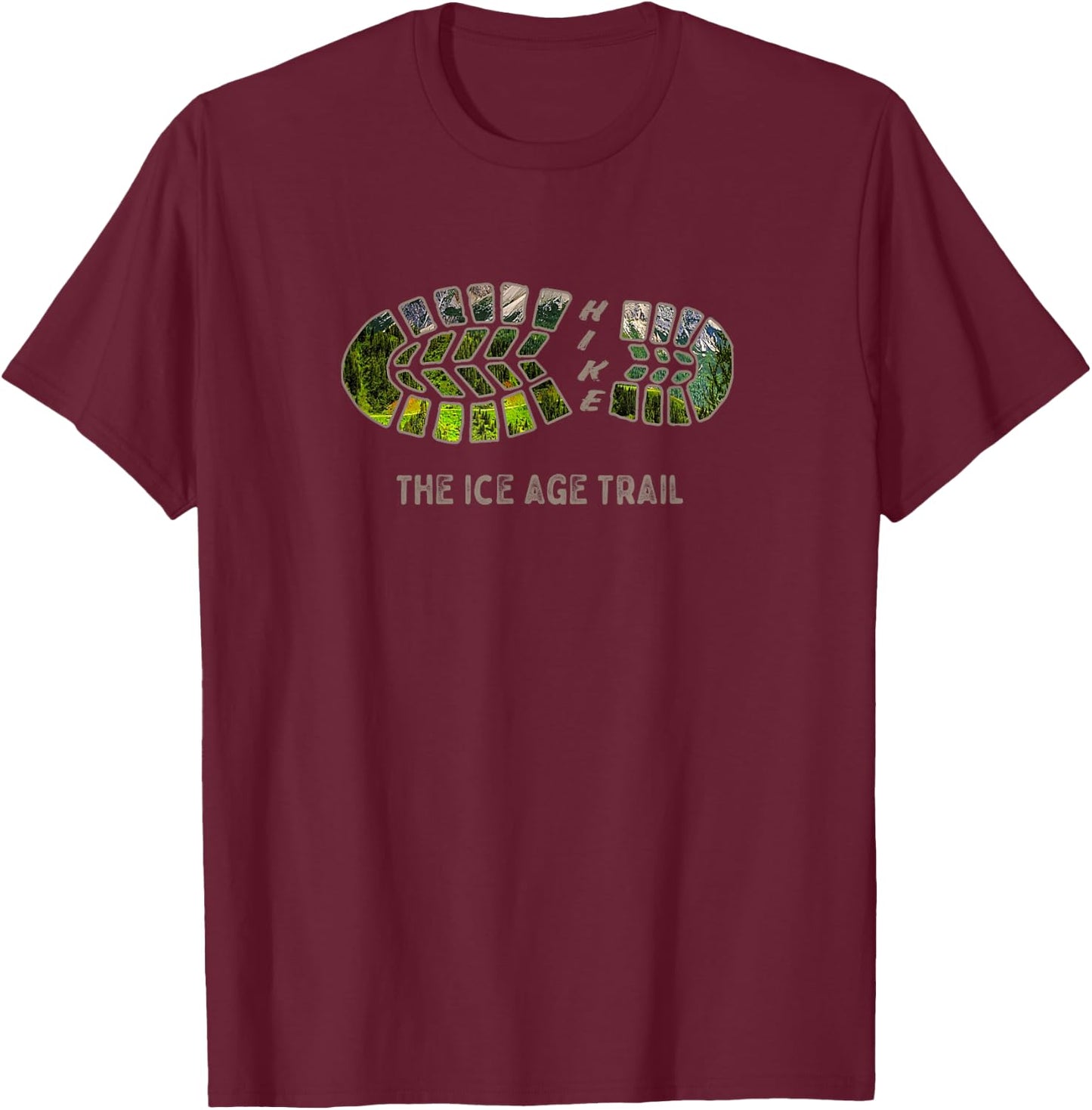 National Scenic Trails , Hike the Ice Age Trail T-Shirt - T-Shirt | Maroon