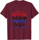 Nurse Life Police Wife Cop Police Officer Wife T-Shirt - T-Shirt | Maroon