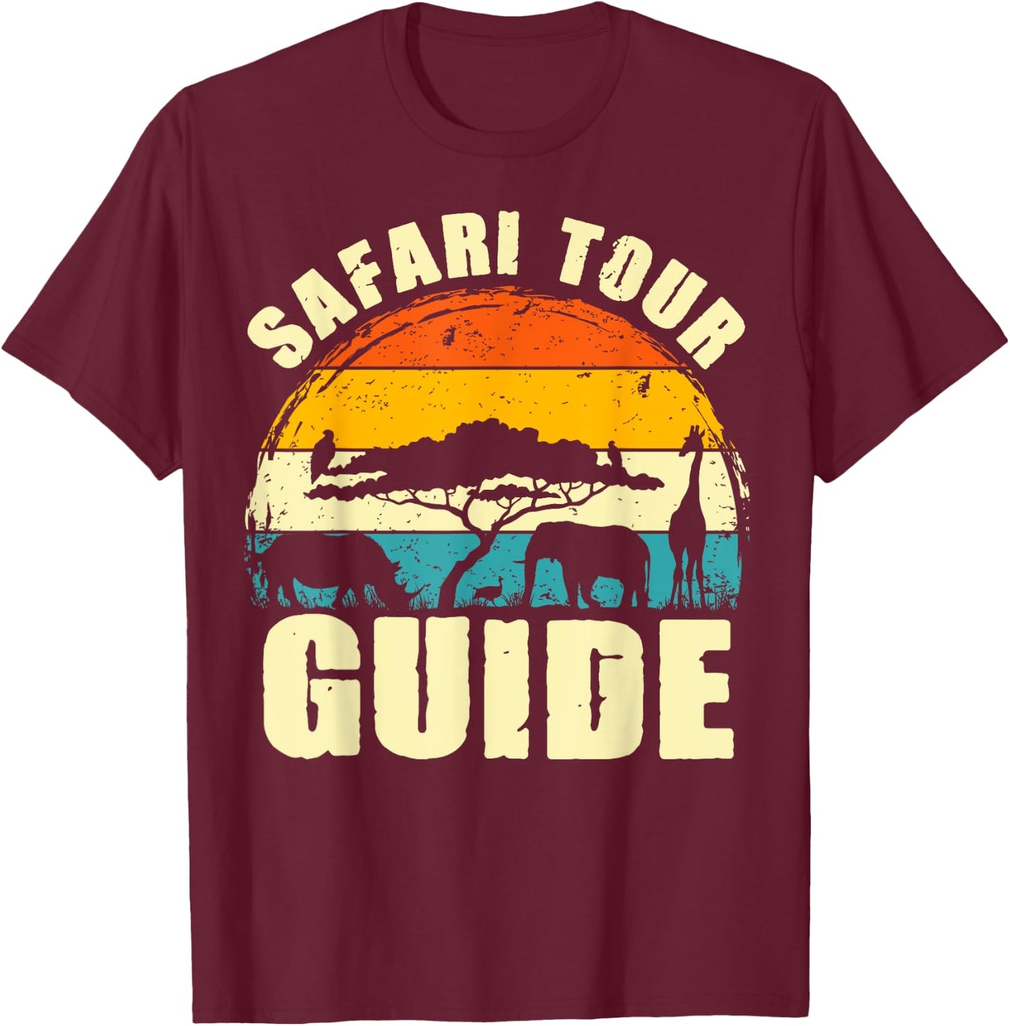 Safari Tour Guide Kenya Tanzania Namibia Animal Costume T-Shirt - T-Shirt | Maroon