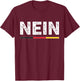 Nein German No Saying Funny Germany Vintage Oktoberfest T-Shirt - T-Shirt | Maroon
