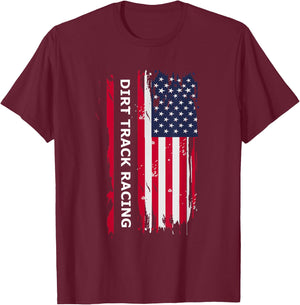 Dirt Track Racing T-Shirt - T-Shirt | Maroon