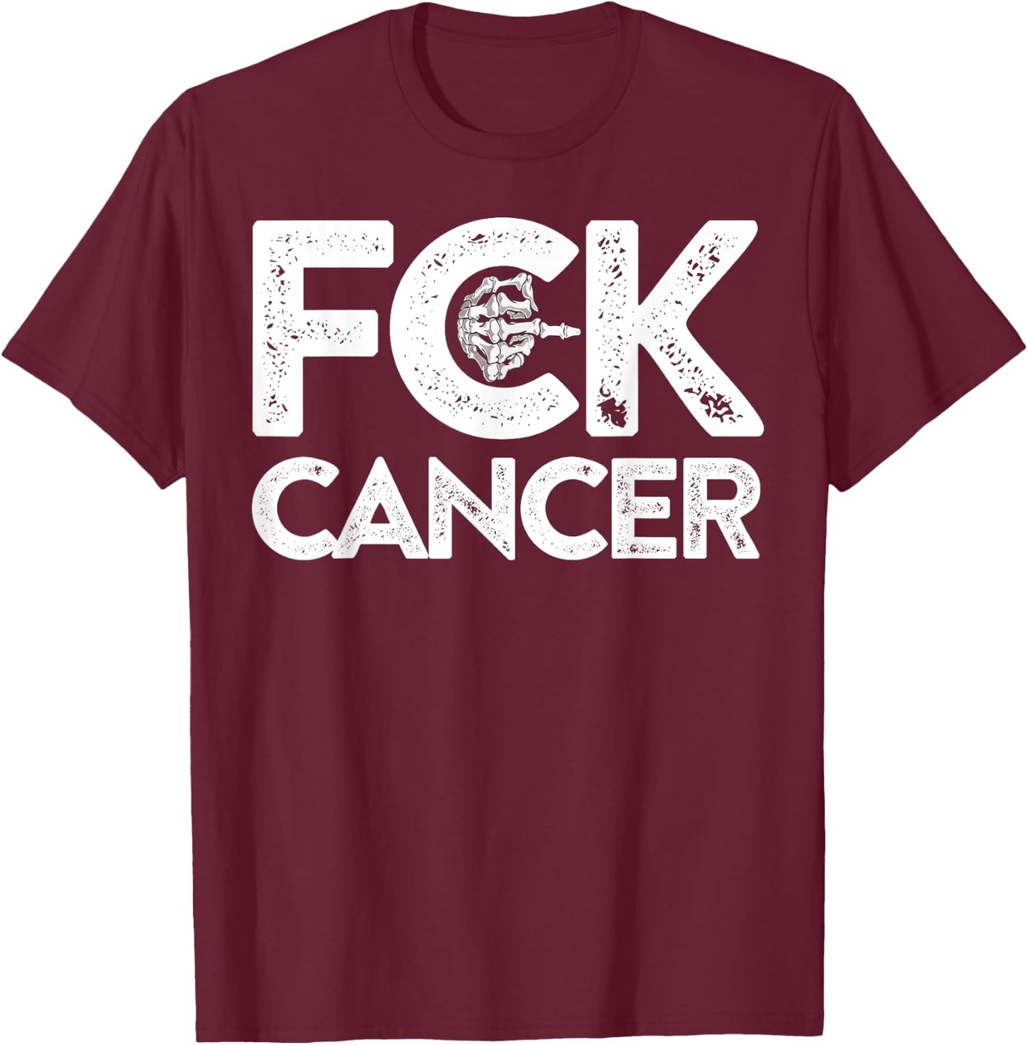 Fuck Cancer - Fuck Cancer T-Shirt - T-Shirt | Maroon