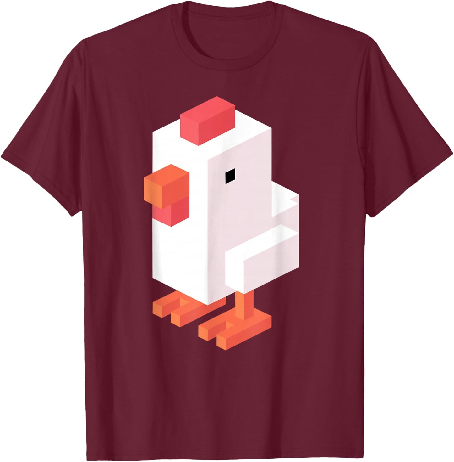 Crossy Road Chicken Classic T-Shirt - T-Shirt | Maroon