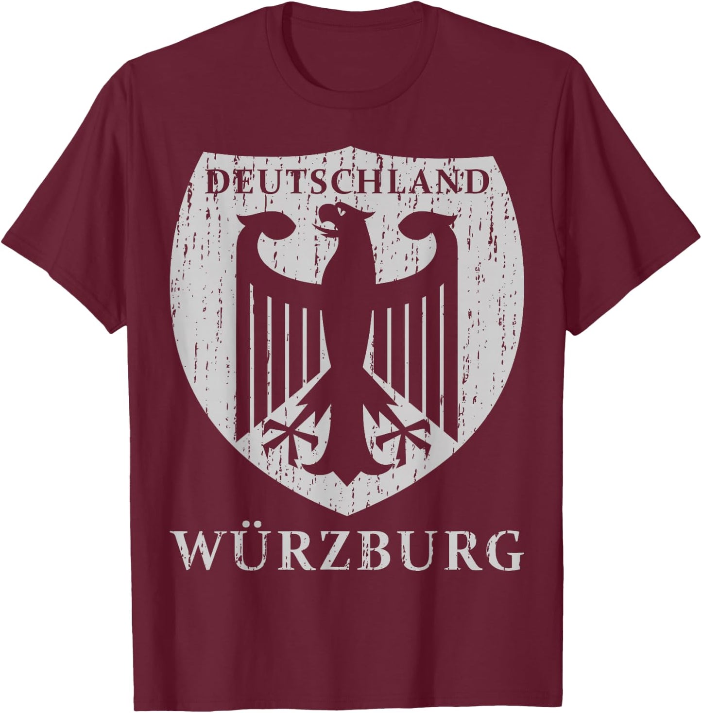 Germany Deutschland Wurzburg T-Shirt - T-Shirt | Maroon