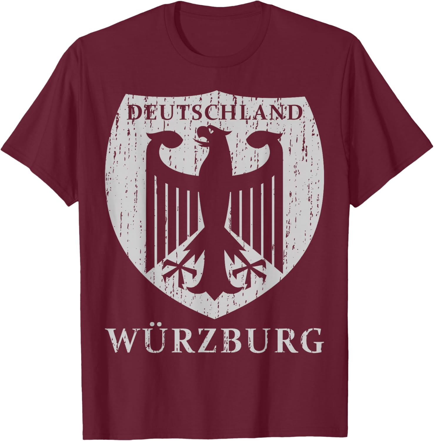 Germany Deutschland Wurzburg T-Shirt - T-Shirt | Maroon