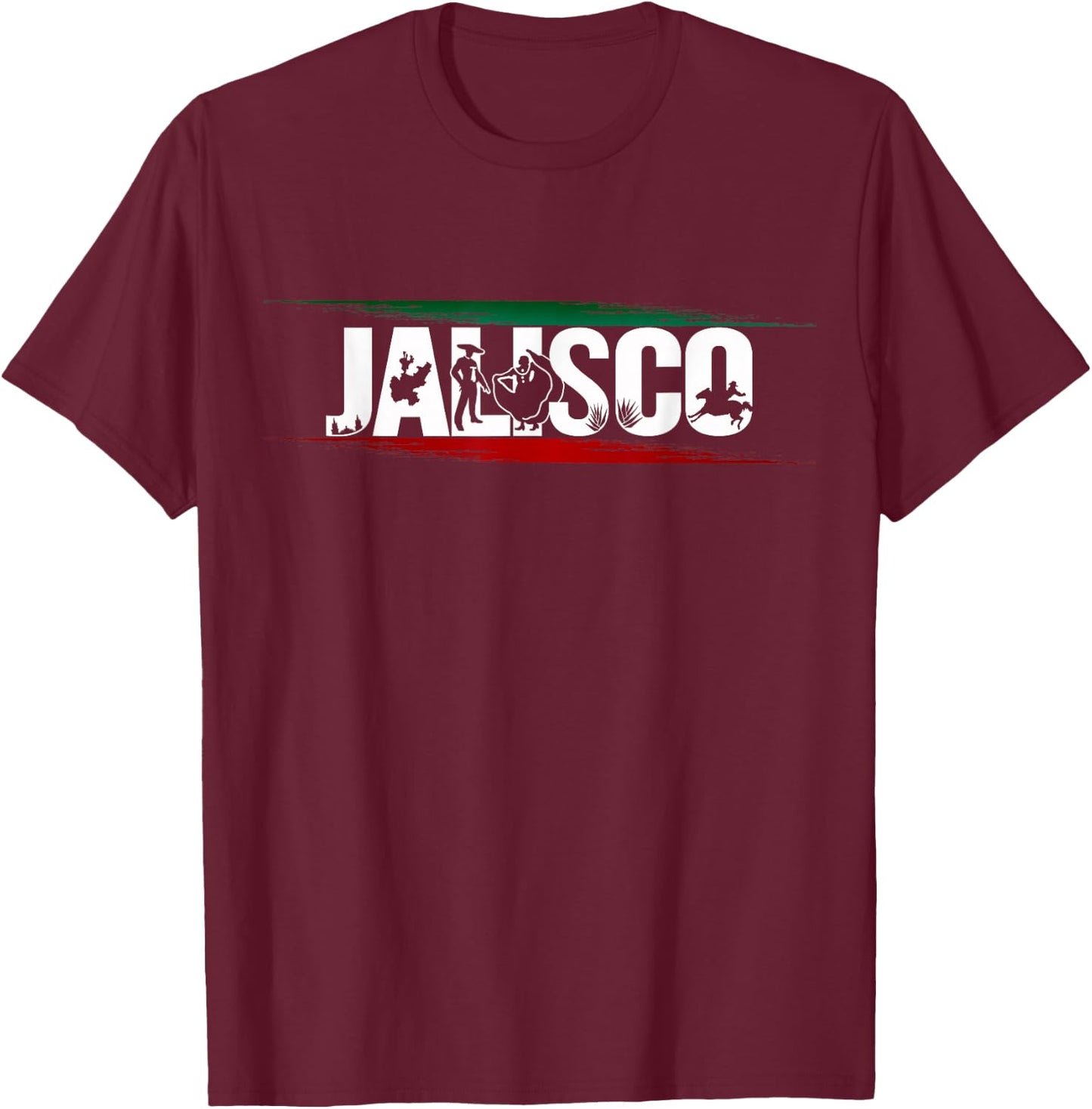 Jeyfel . Jalisco, Mexico. Mexican . T-Shirt - T-Shirt | Maroon