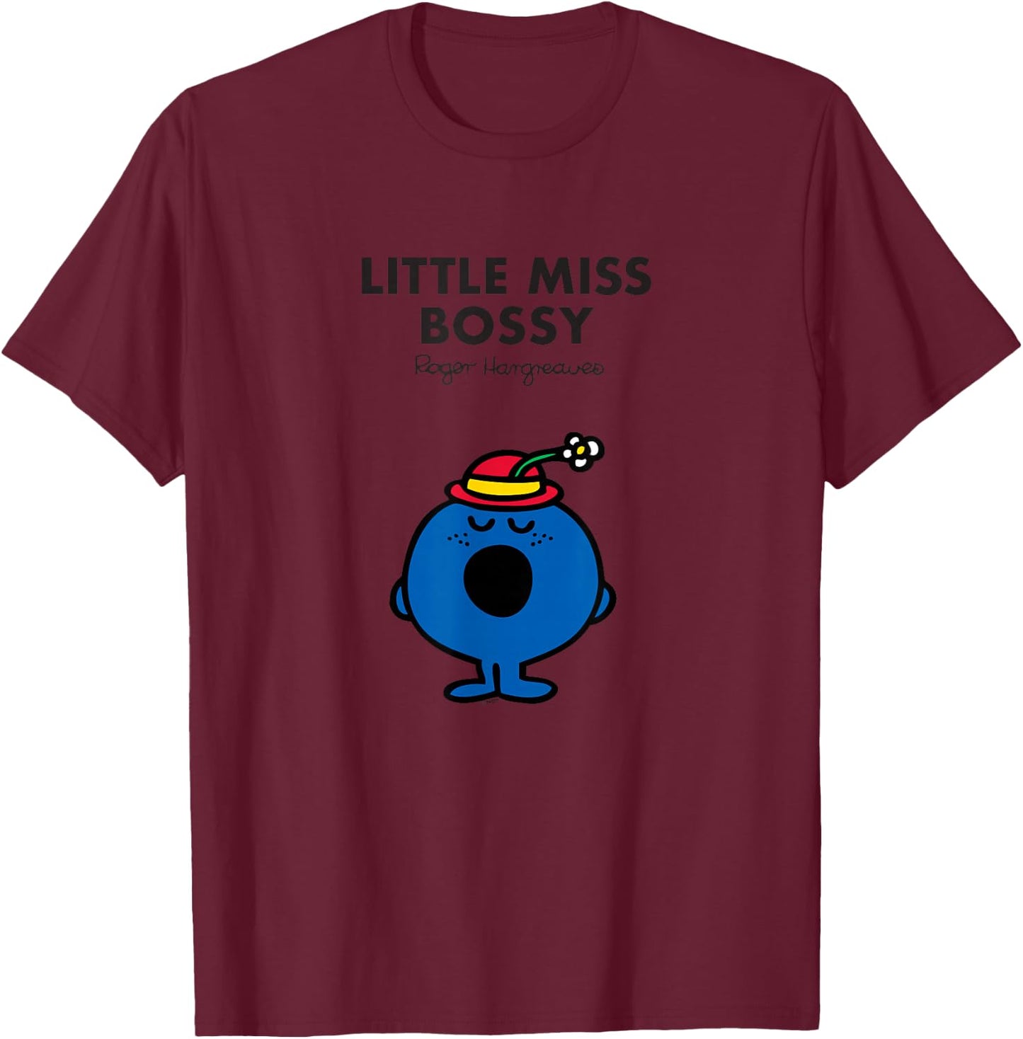 Mr. Men Little Miss Bossy T-Shirt - T-Shirt | Maroon