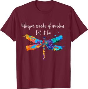 Dragonfly shirt spiritual faith dragonflies lovers T-Shirt - T-Shirt | Maroon