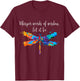 Dragonfly shirt spiritual faith dragonflies lovers T-Shirt - T-Shirt | Maroon