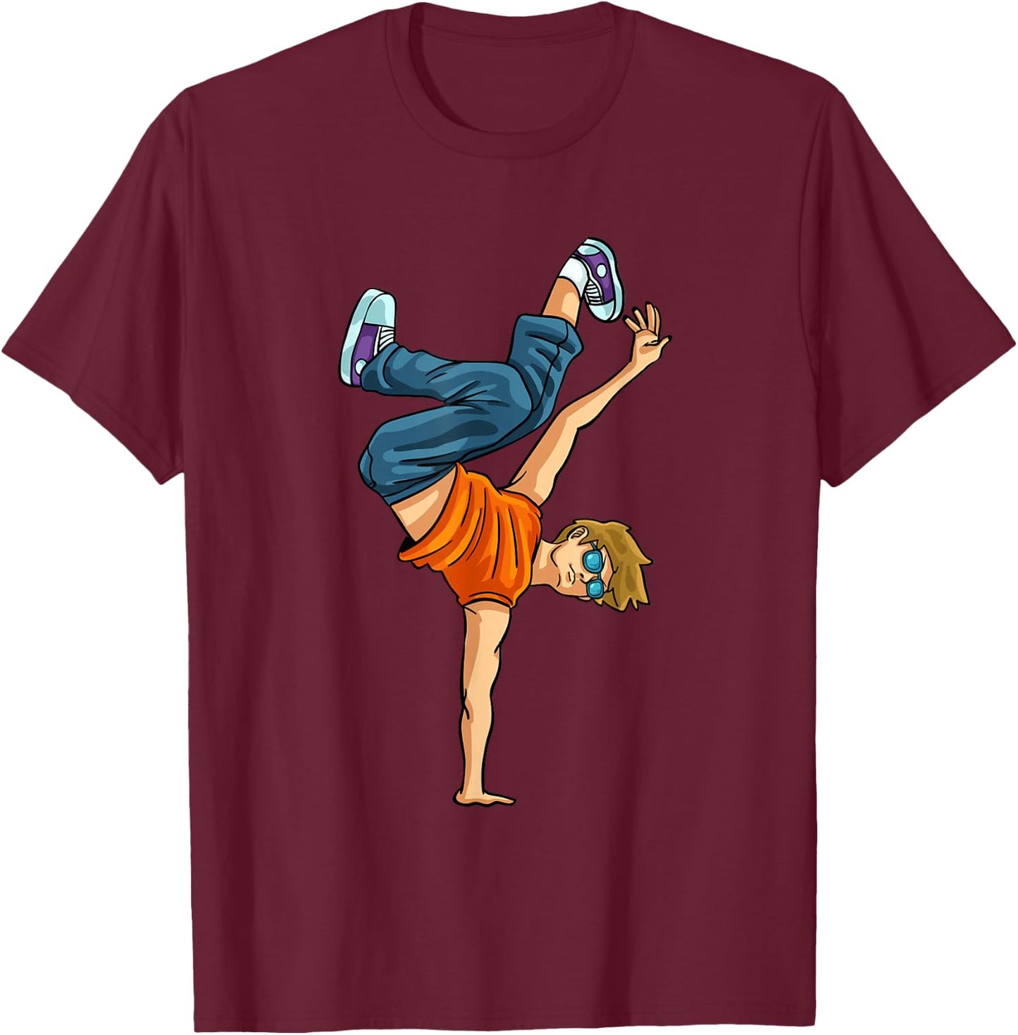 Breakdancing Breakdance Shirt Break Hiphop Hip Dancing T-Shirt - T-Shirt | Maroon