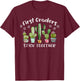 First Graders Stick Together Cactus 1st Grade Funny Teacher T-Shirt - T-Shirt | Maroon
