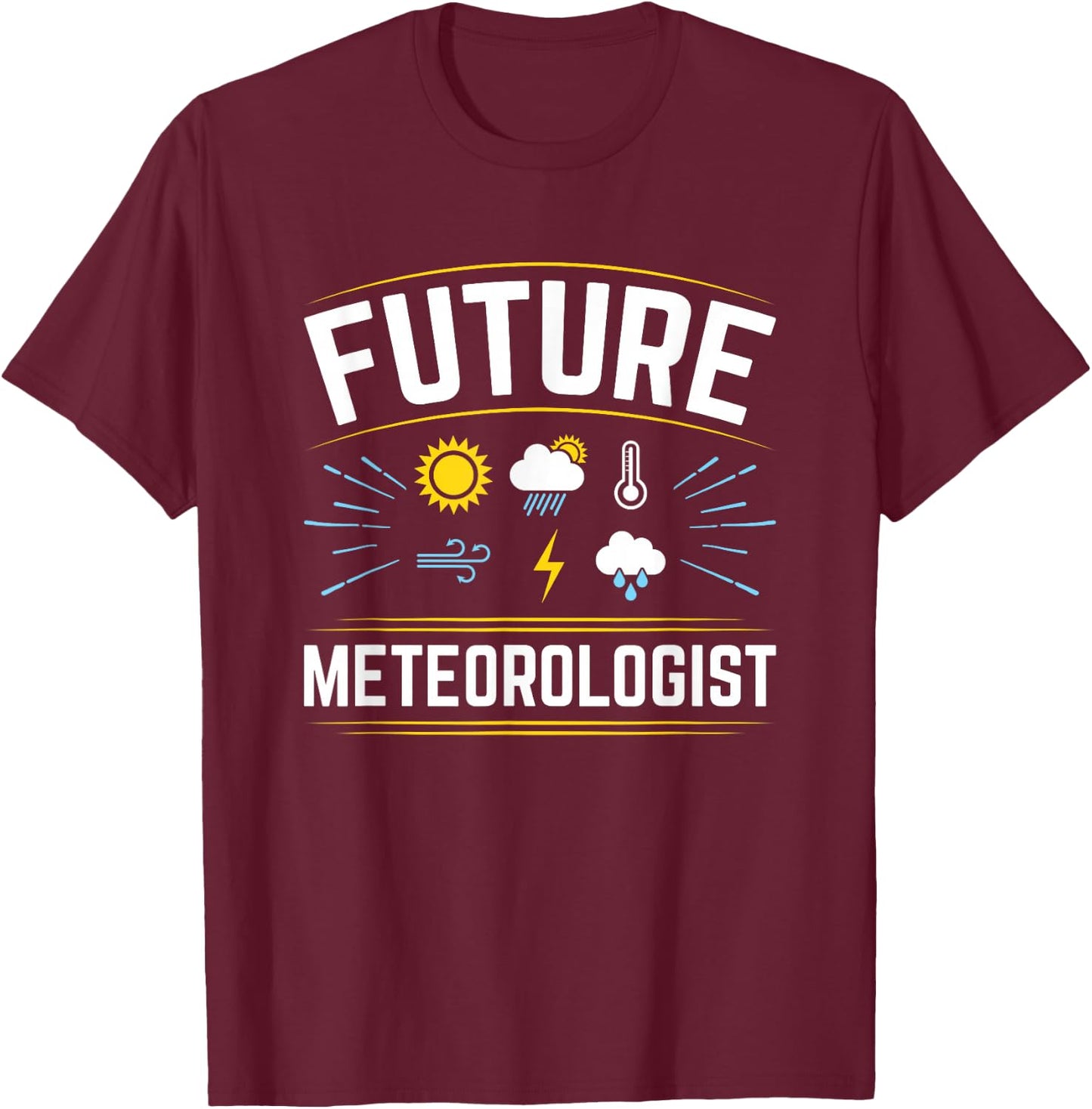Future Meteorologist Weather Forecast Meteorology Kids T-Shirt - T-Shirt | Maroon