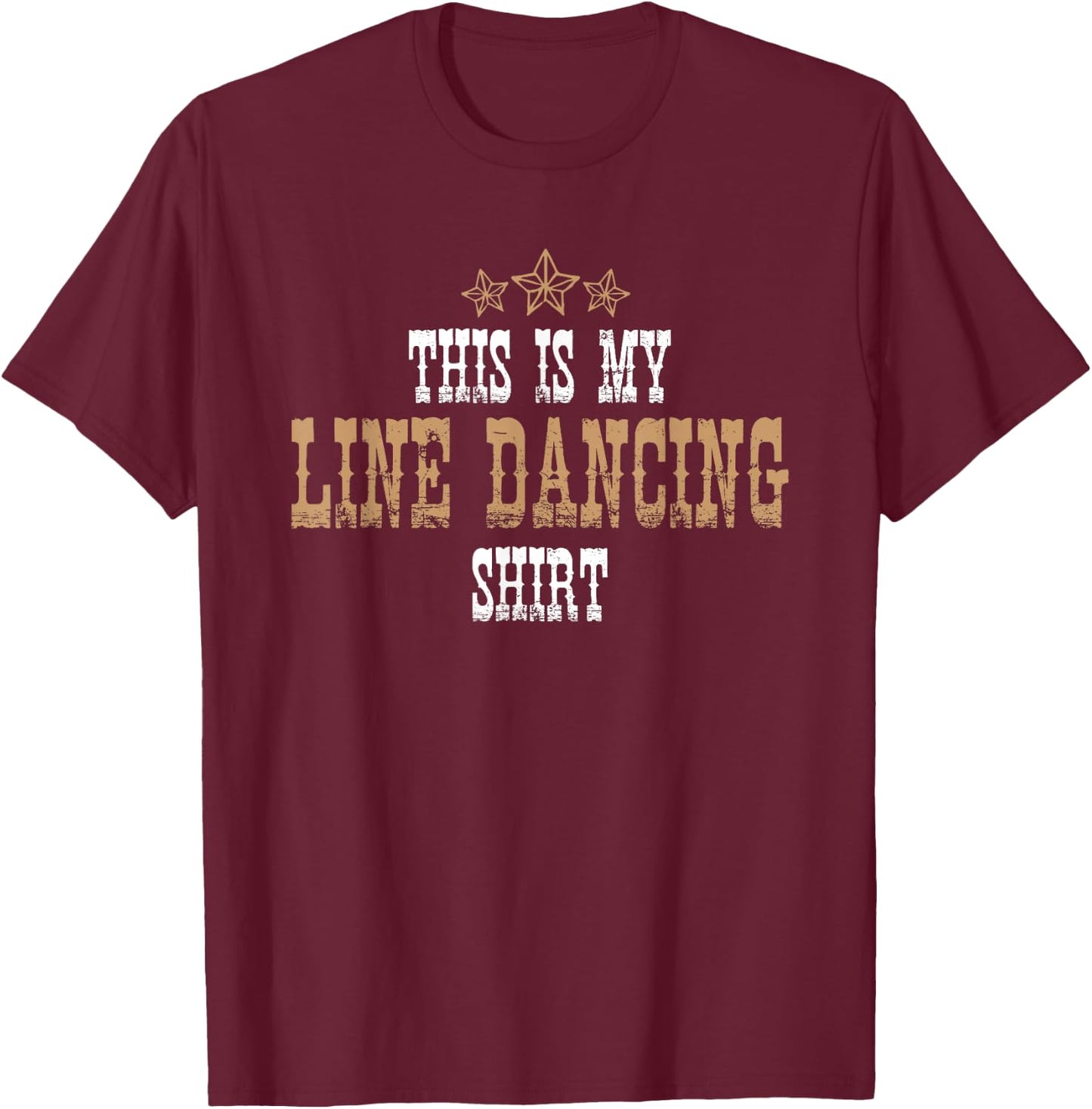 Funny Line Dance This is My Line Dancing Outfit T-Shirt - T-Shirt | Maroon