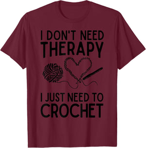 Funny Crocheting Design Girls Crocheter Crochet T-Shirt - T-Shirt | Maroon