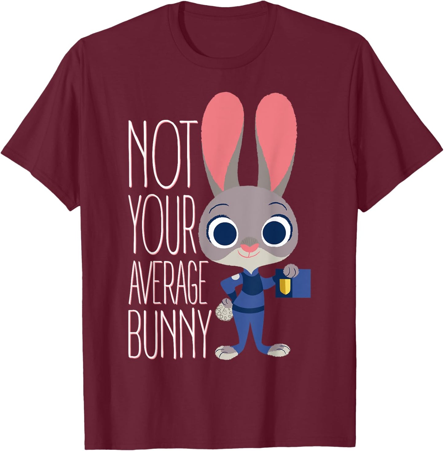 Disney Zootopia Judy Hopps Average Bunny Graphic T-Shirt - T-Shirt | Maroon