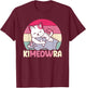 Cute Kimeowra | Funny Brazilian Jiu Jitsu BJJ Cat MMA T-Shirt - T-Shirt | Maroon