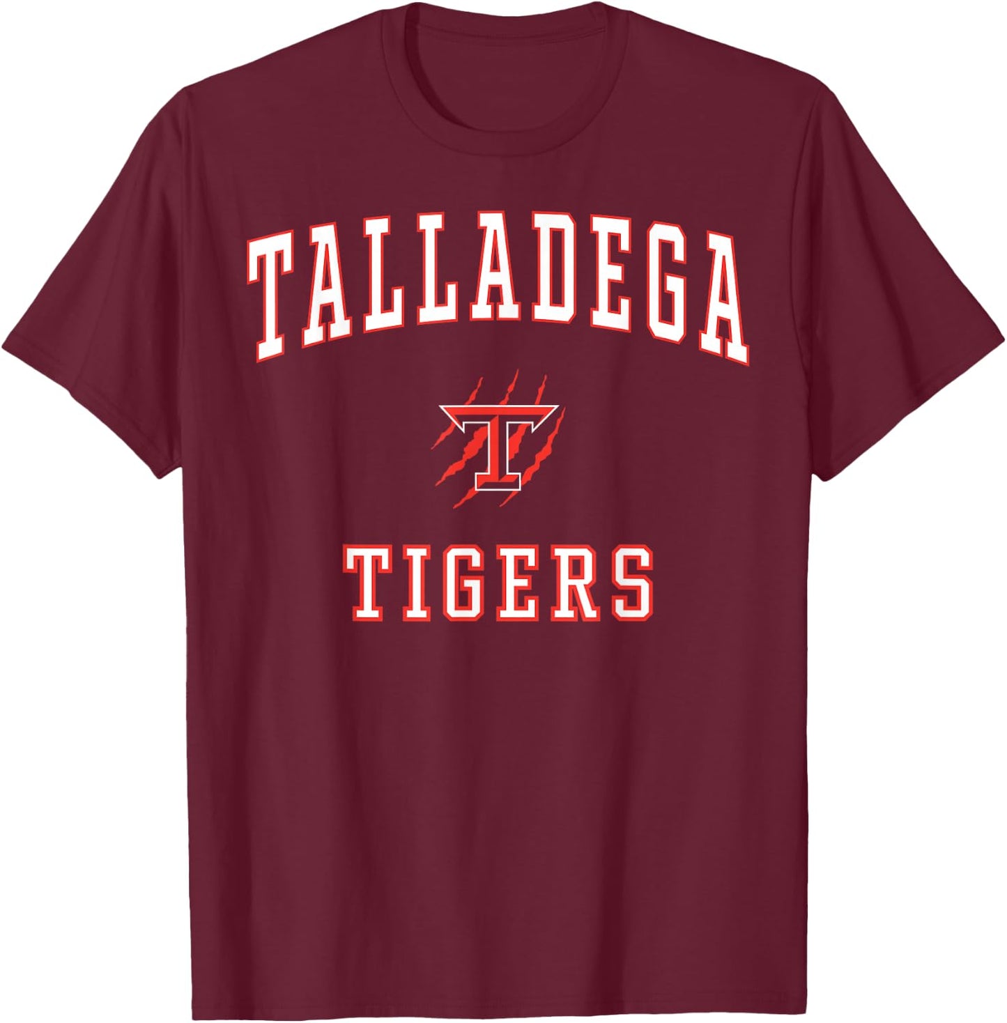 Talladega High School Tigers C1 T-Shirt - T-Shirt | Maroon