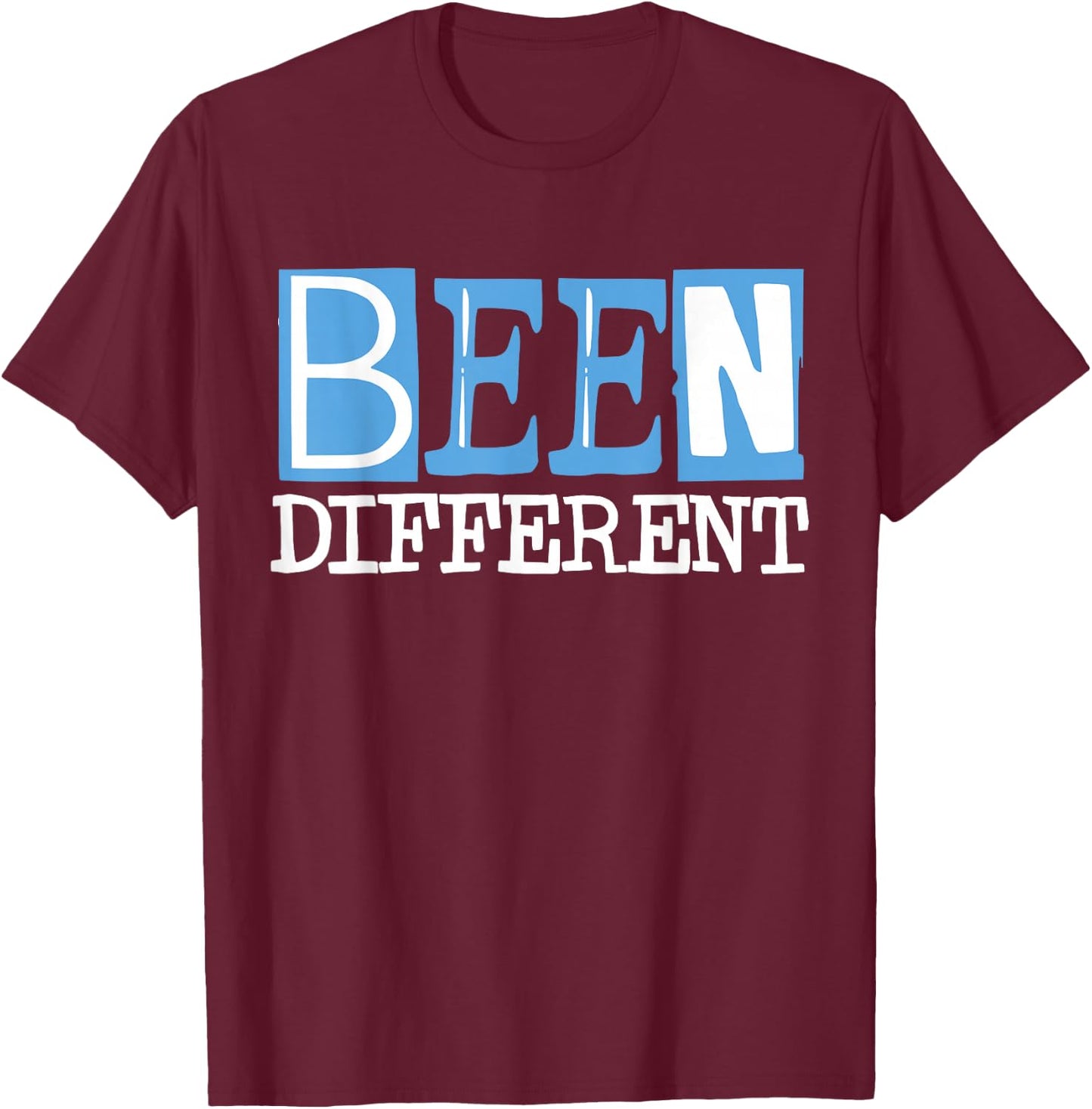University Blue Black White Match T-Shirt - T-Shirt | Maroon