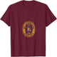 Women's UNC Greensboro UNCG Spartans Retro Crest Seal V-Neck T-Shirt - T-Shirt | Maroon