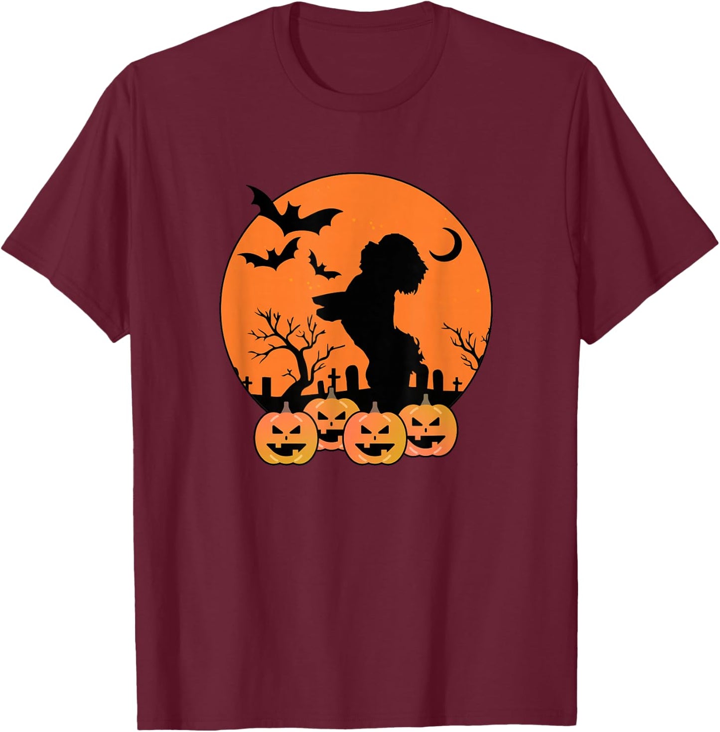 Dabbing Shih Tzu Halloween Dab Dance Dog Shirt Women Kids T-Shirt - T-Shirt | Maroon