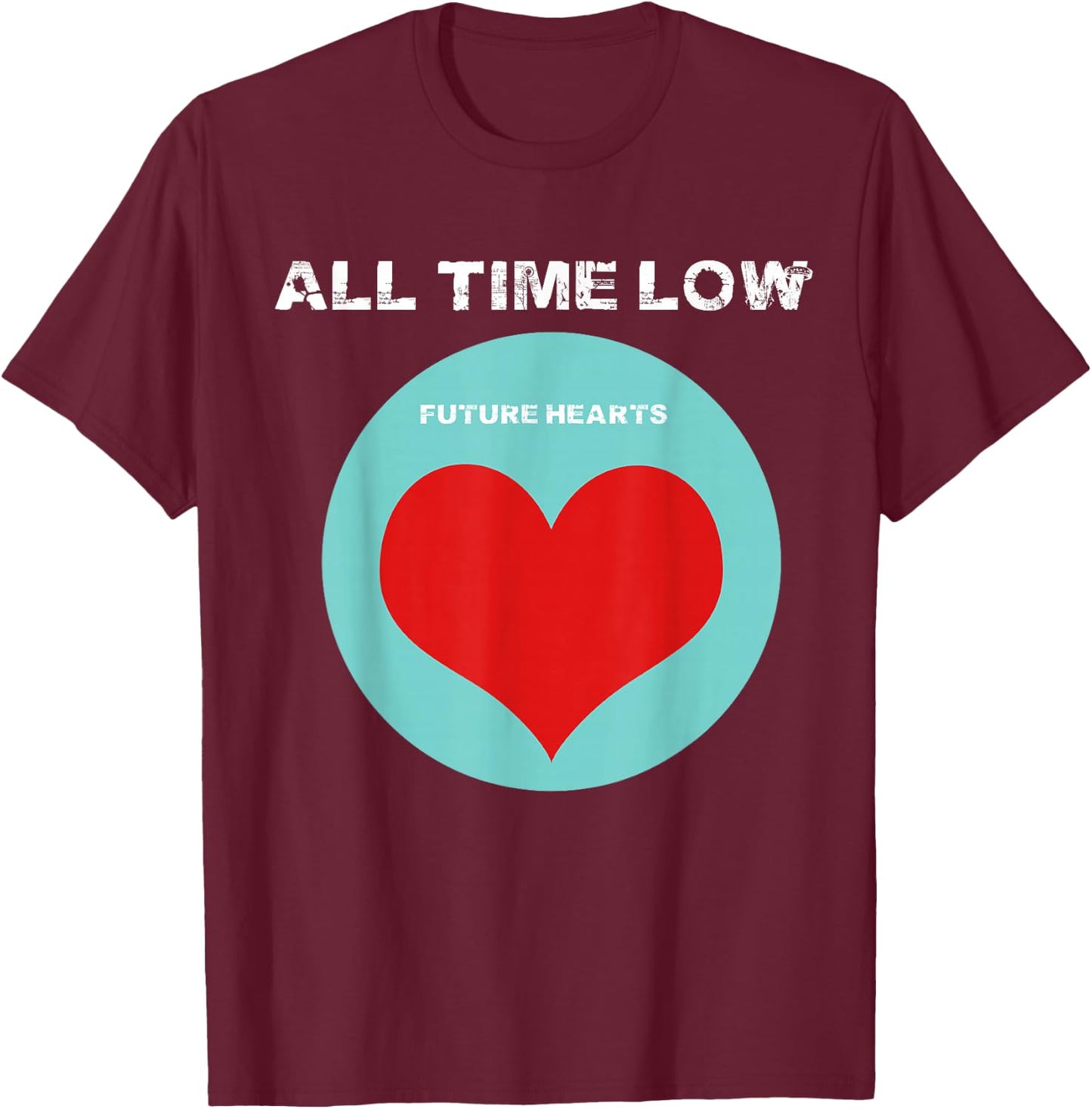 All Time Low Future Hearts T-Shirt - T-Shirt | Maroon
