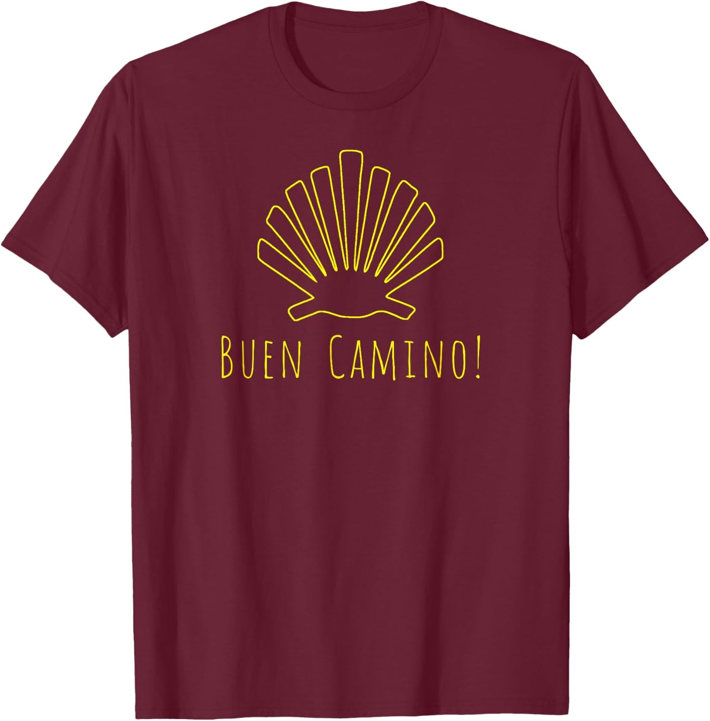 Camino de Santiago de Compostela Pilgrim Way of St. James T-Shirt - T-Shirt | Maroon
