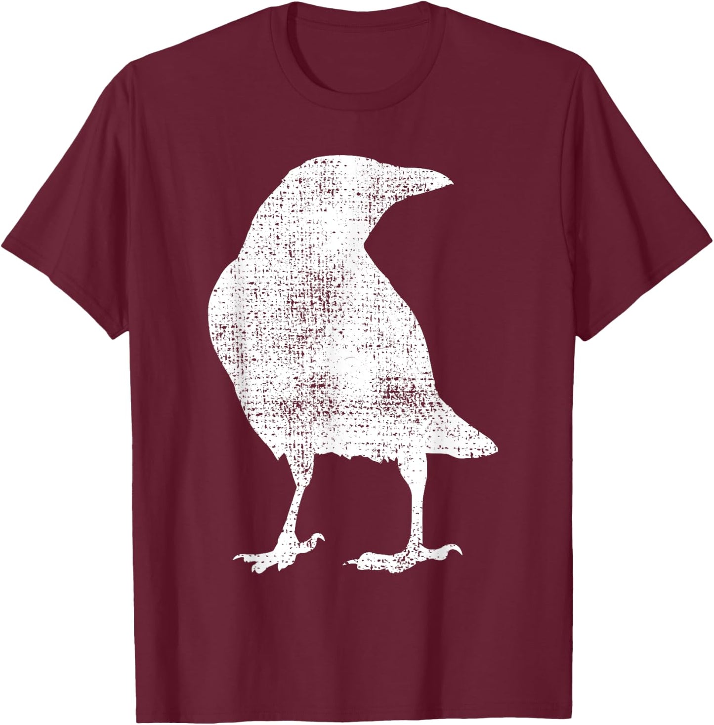 Crow Raven Bird Lover T-Shirt - T-Shirt | Maroon