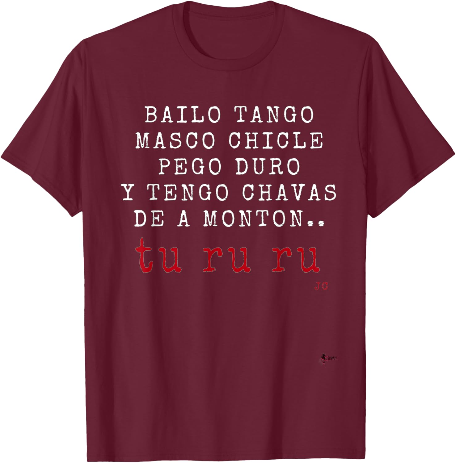 TURURU Bailo Tango...Spanish Nostalgia T-Shirt - T-Shirt | Maroon